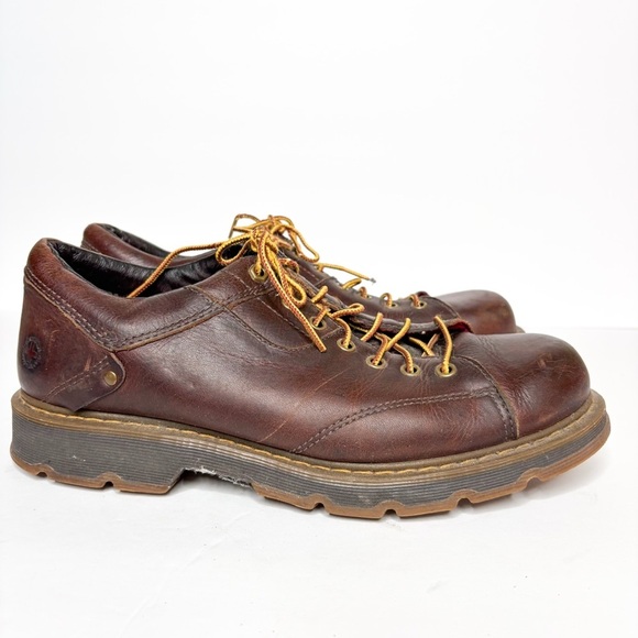 VTG Dr. Martens Gabe Dark Brown Chunky Y2K 90’s Leather Men's Oxfords 11 - Picture 2 of 5